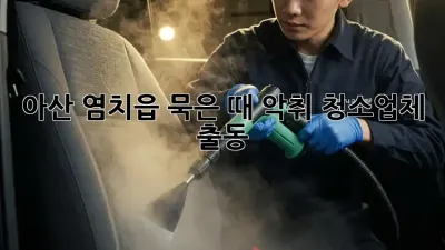 아산 염치읍 묵은 때, 악취? 청소업체 출동!